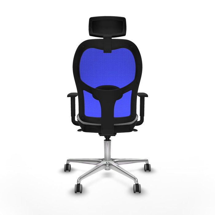 PIQUERAS Y CRESPO Silla de oficina Jorquera con mecanismo Sincro, Gris y Azul