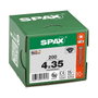 SPAX BLAX Tornillos Universales T20 Avellanados 4 x 35 mm