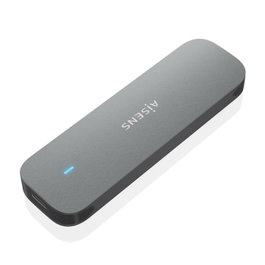 Aisens Caja Externa M.2 (NGFF) ASM2-006GRY SATA a USB 3.1 Gen1, Gris
