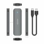 Aisens Caja Externa M.2 (NGFF) ASM2-006GRY SATA a USB 3.1 Gen1, Gris