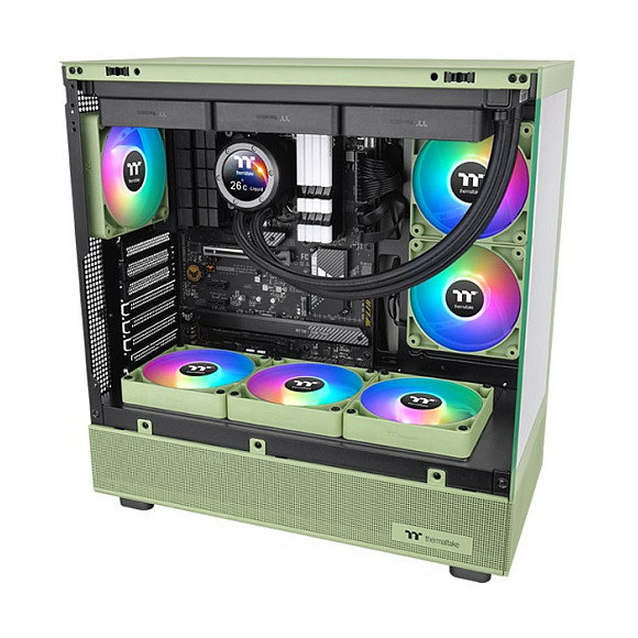 Thermaltake CT120 ARGB Matcha Green Pack de 2 Ventiladores de 12 cm