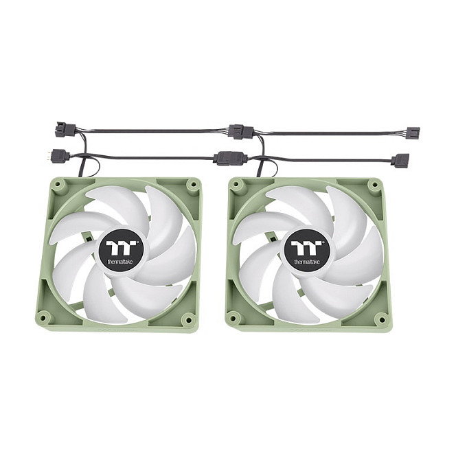 Thermaltake CT120 ARGB Matcha Green Pack de 2 Ventiladores de 12 cm
