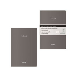 Cuaderno Dohe Officer A6 40H 90Gr. Liso Gris Pack De 2