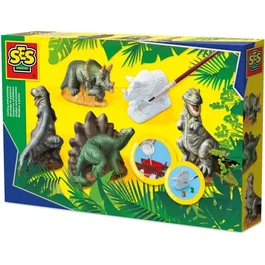 Ses Creative SES01406 Moldeo y Pintura - Dinosaurios