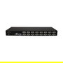 StarTech Conmutador Switch KVM Rackmontaje 16 Puertos 1U USB VGA con OSD y Cables, Resolución 1920x1440, Negro - 16-fach Rackmount KVM Umschalter