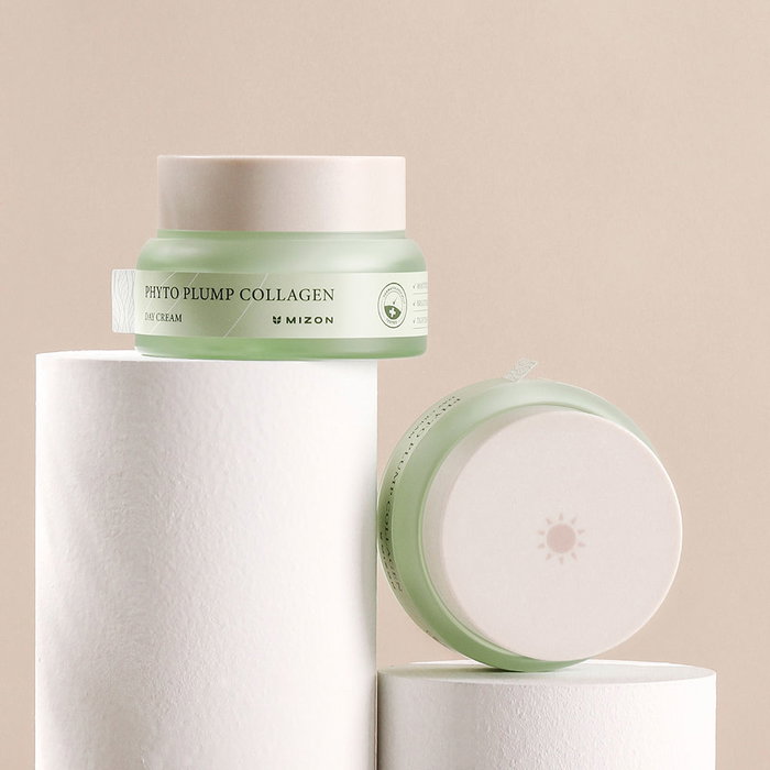 Mizon Phyto Plump Collagen Day Cream SPF 30 - Crema Facial Día Hidratante Antiarrugas con Colágeno Vegana 50 ml Mizon Phyto Plump Collagen Day Cream SPF 30 - Crema Facial Día Hidratante Antiarrugas con Colágeno Vegana 50 ml