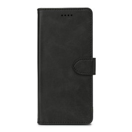 Estuff Funda tipo billetera con soporte y ranuras para tarjetas, de cuero sintético, para Samsung Galaxy A14 5G - Negra