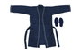 DKD Home Decor Albornoz Basicos 1 x 120 x 63 cm Set de 2 Azul Algodon Hombre