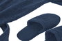 DKD Home Decor Albornoz Basicos 1 x 120 x 63 cm Set de 2 Azul Algodon Hombre