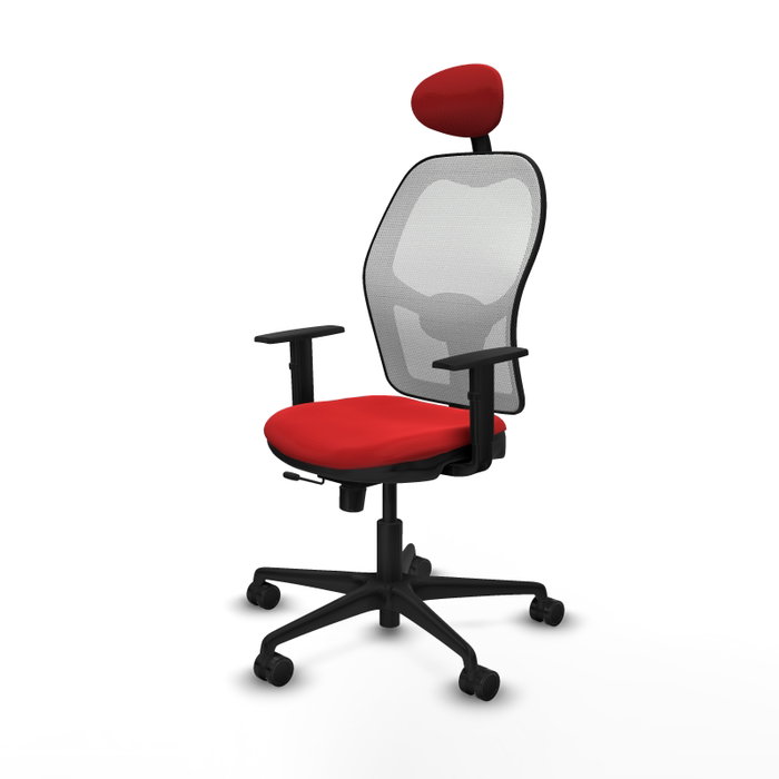 PIQUERAS Y CRESPO Silla de oficina Jorquera Rojo y Blanco