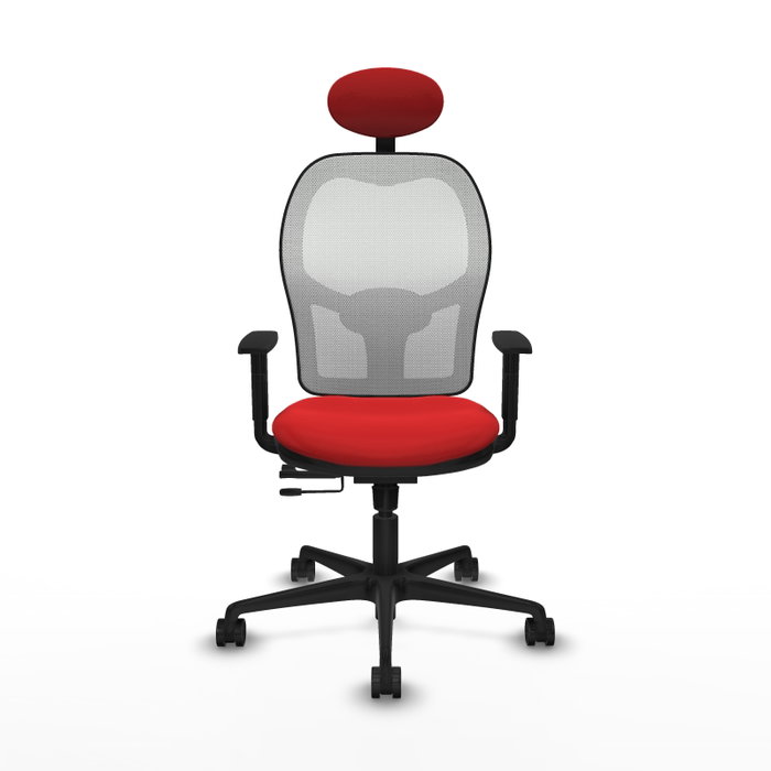 PIQUERAS Y CRESPO Silla de oficina Jorquera Rojo y Blanco