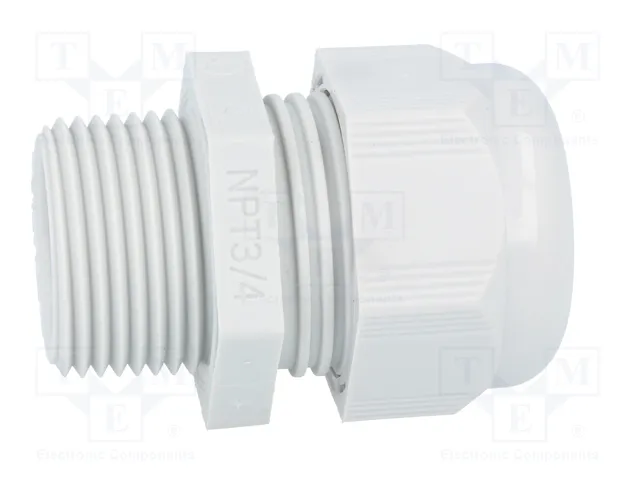 HELU Sello aislante HELUTOP HT-NPT NPT3/4 de poliamida gris