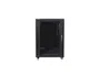 Lanberg FF01-6815-12B Armario Rack 15U Independiente con Puerta de Vidrio, Capacidad 800 kg, 19" Ancho 600mm Profundidad 800mm, Negro
