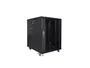 Lanberg FF01-6815-12B Armario Rack 15U Independiente con Puerta de Vidrio, Capacidad 800 kg, 19" Ancho 600mm Profundidad 800mm, Negro