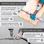 Wolfcraft Bomba para Taladro Pro - Bomba de Agua 3000 l/h, Autoaspiración hasta 3 m, Altura 30 m, Conexión G 3/4, para Taladros de +600 W, Certificación TÜV