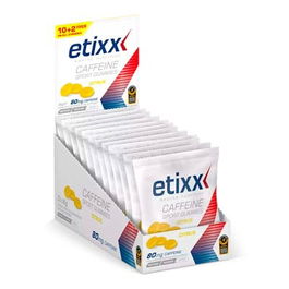 Etixx Sport Gummies Cafeina Citrus 12Uds Caramelos Deportivos con Carbohidratos y Cafeína