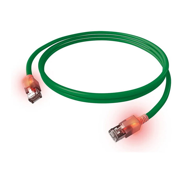 Easylan KAB EasyLan DualBoot LED Patchkabel RJ45 S/FTP Cat.6A 0,5 m Verde Easylan KAB EasyLan DualBoot LED Patchkabel RJ45 S/FTP Cat.6A 0,5 m Verde