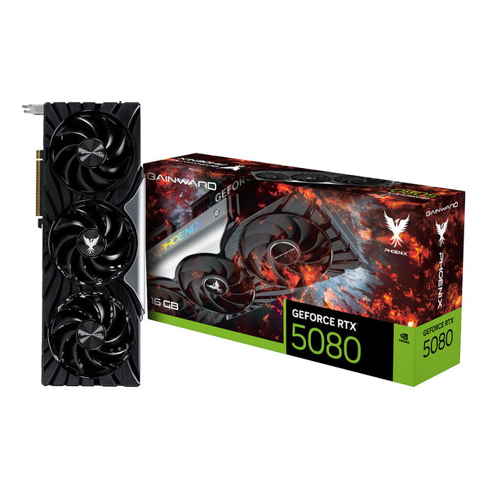 Gainward GeForce RTX 5080 Phoenix Tarjeta Gráfica 16GB GDDR7 3 Ventiladores