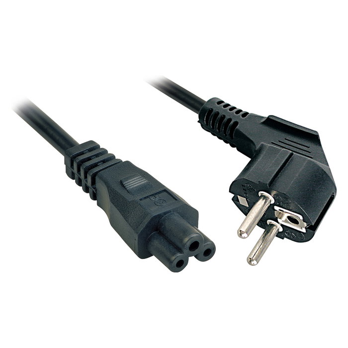 Lindy Cable de Alimentación Schuko CEE 7/7 a C5 (Cloverleaf) 3m Negro Lindy Cable de Alimentación Schuko CEE 7/7 a C5 (Cloverleaf) 3m Negro
