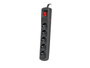 Armac R5 Regleta protectora contra sobretensiones, 5 tomas, 3m, negro