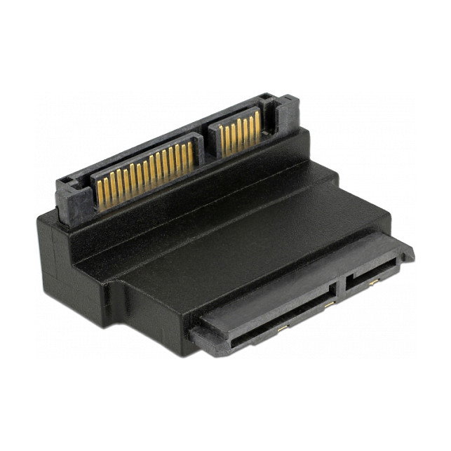 DeLOCK 63943 Adaptador SATA 22 pin con función de enclavamiento, angulado hacia abajo