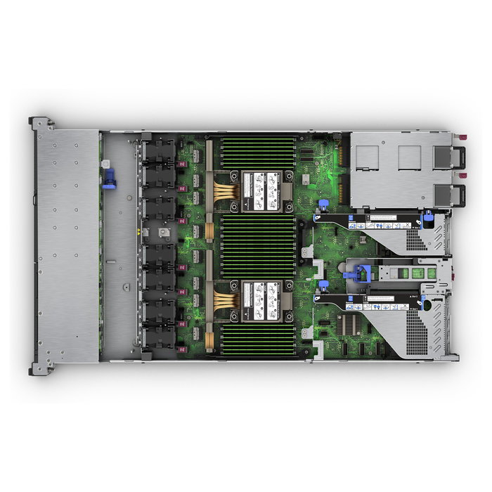 HPE ProLiant DL360 Gen11 Servidor 1U con Procesador Intel Xeon Silver 4509Y 2.6GHz, 64 GB RAM DDR5, 2x480GB SSD, Controlador RAID MR408i-o, 2 Fuentes 1000W