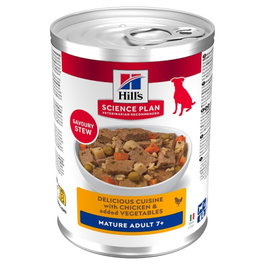 Hill's Science Plan Estofado de Pollo y Verduras para Perros Mayores 12x363g