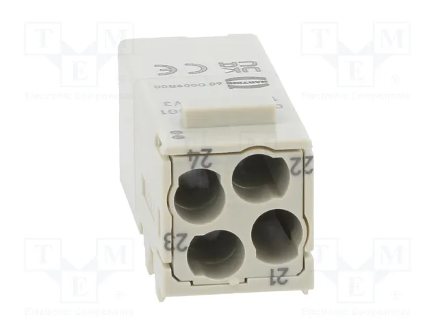 HARTING Módulo de conector macho Han-Modular® Domino Han E® de 4 pines HARTING Módulo de conector macho Han-Modular® Domino Han E® de 4 pines