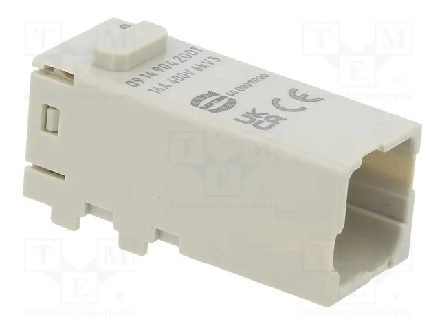 HARTING Módulo de conector macho Han-Modular® Domino Han E® de 4 pines HARTING Módulo de conector macho Han-Modular® Domino Han E® de 4 pines