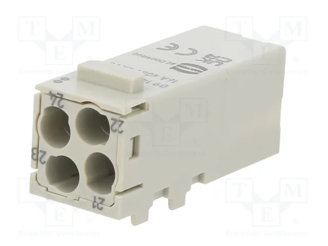 HARTING Módulo de conector macho Han-Modular® Domino Han E® de 4 pines HARTING Módulo de conector macho Han-Modular® Domino Han E® de 4 pines