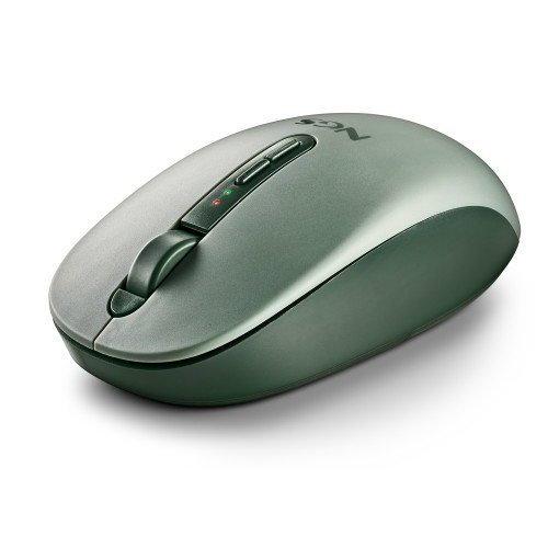 NGS Fog Dual Green Ratón Ergonómico Inalámbrico Silencioso