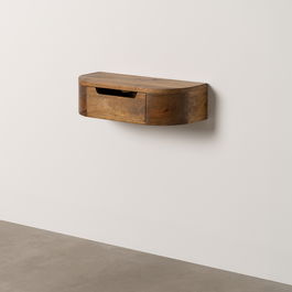 Mesita Flotante Miel Madera de Mango 50 X 20 X 13 cm