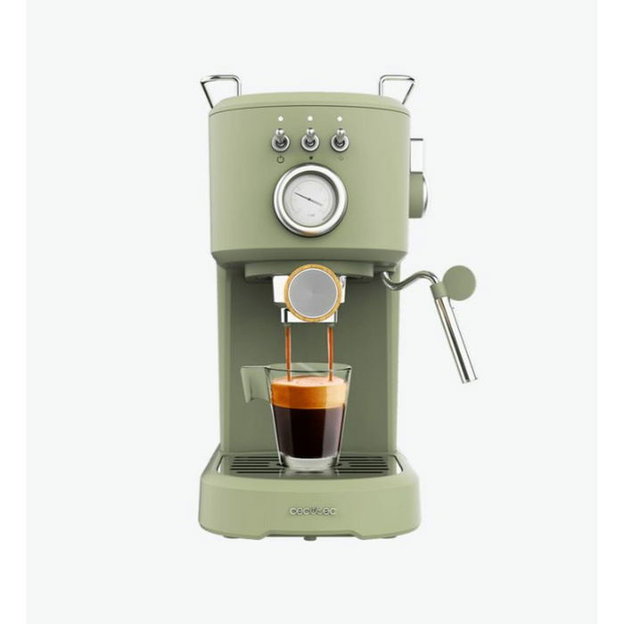 Cafetera Express Cecotec Power Espresso 20 Retro 1100 W 20 bar 1,25 L Verde