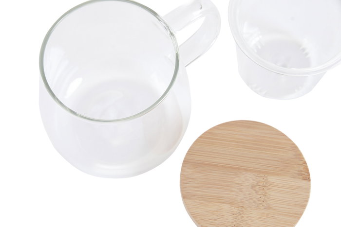 DKD Home Decor Taza para infusiones de Borosilicato e Inox 500ml DKD Home Decor Taza para infusiones de Borosilicato e Inox 500ml