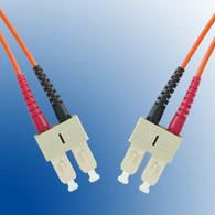 MicroConnect Cable de Fibra Óptica SC-SC Multimodo OM1 Dúplex Naranja 50m