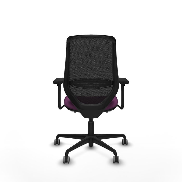 PIQUERAS Y CRESPO Silla de oficina Mardos con mecanismo Sincro/Traslack, Morado y Negro