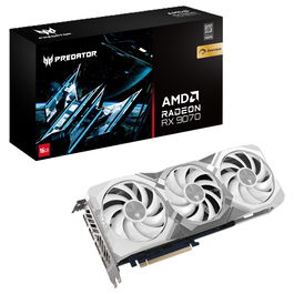 Acer Tarjeta Gráfica Predator BiFrost OC RX 9070 16GB GDDR6 Blanca