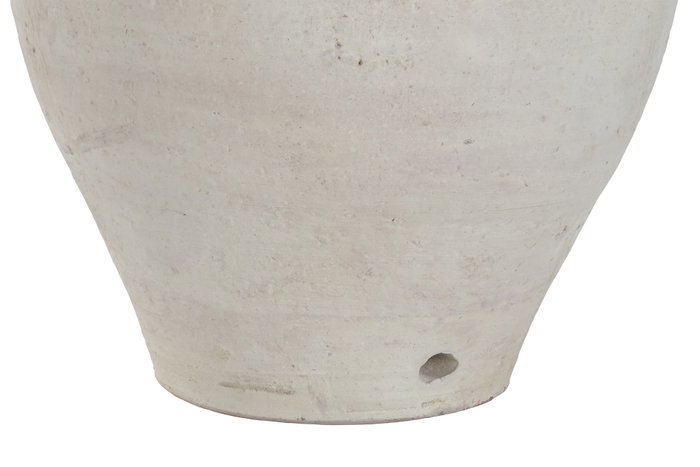 DKD Home Decor Ánfora Mediterránea de Terracota Hecha a Mano, Color Marrón Claro con 2 Asas, 36x60x36 cm