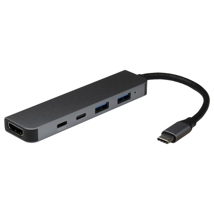 Inter-Tech AC Argus H-469-01 Adaptador USB Type-C 5 en 1