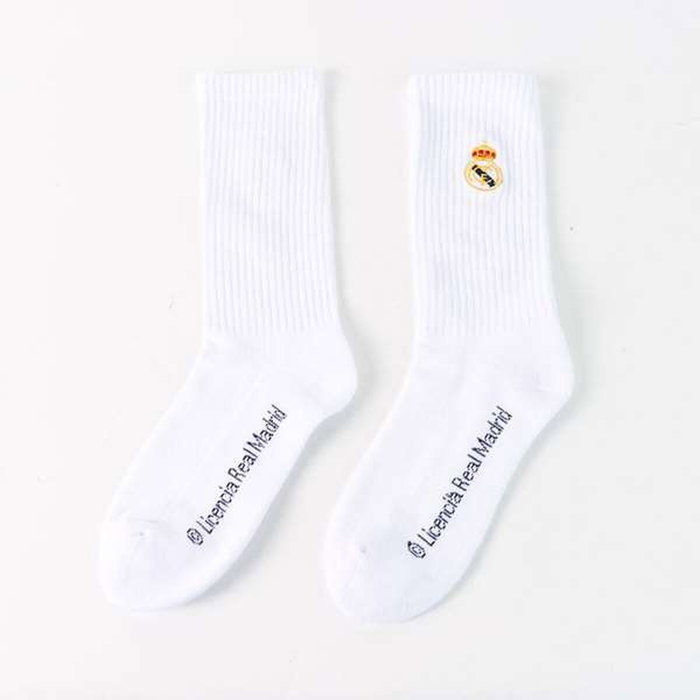 Cerdá Pack de 2 Calcetines Real Madrid - Blanco, Talla Única