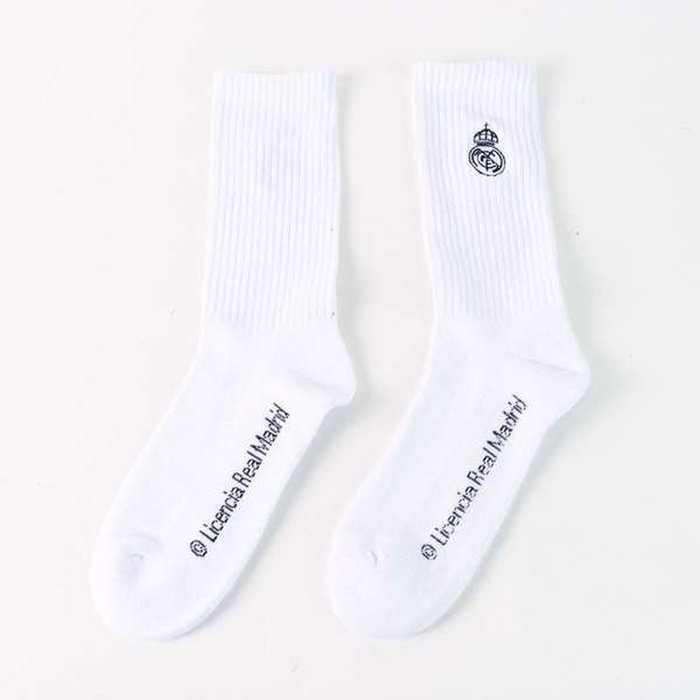Cerdá Pack de 2 Calcetines Real Madrid - Blanco, Talla Única