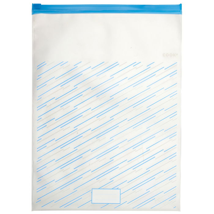 Cook Concept Juego de 3 Bolsas de Congelación Reutilizables con Cierre Zip