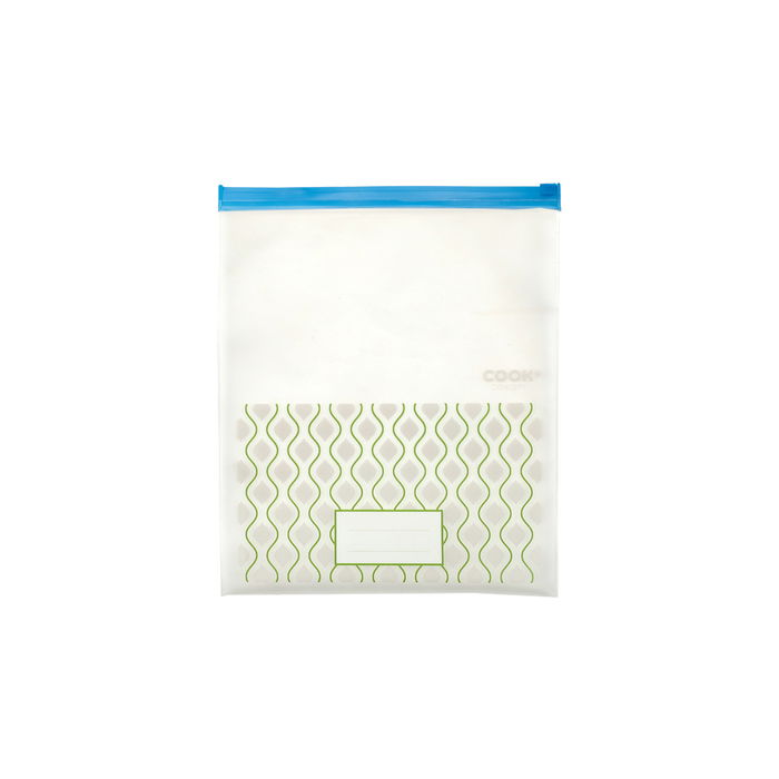 Cook Concept Juego de 3 Bolsas de Congelación Reutilizables con Cierre Zip