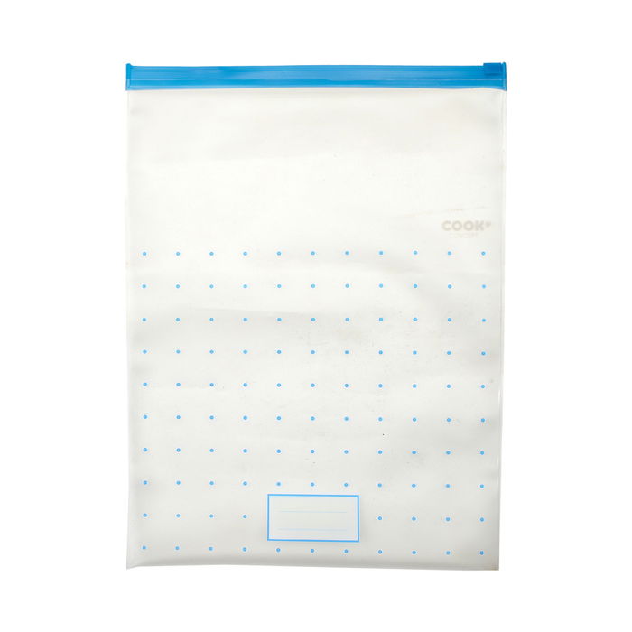 Cook Concept Juego de 3 Bolsas de Congelación Reutilizables con Cierre Zip