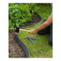 Nature Lote de 10 anclajes para borde de jardín - Gris