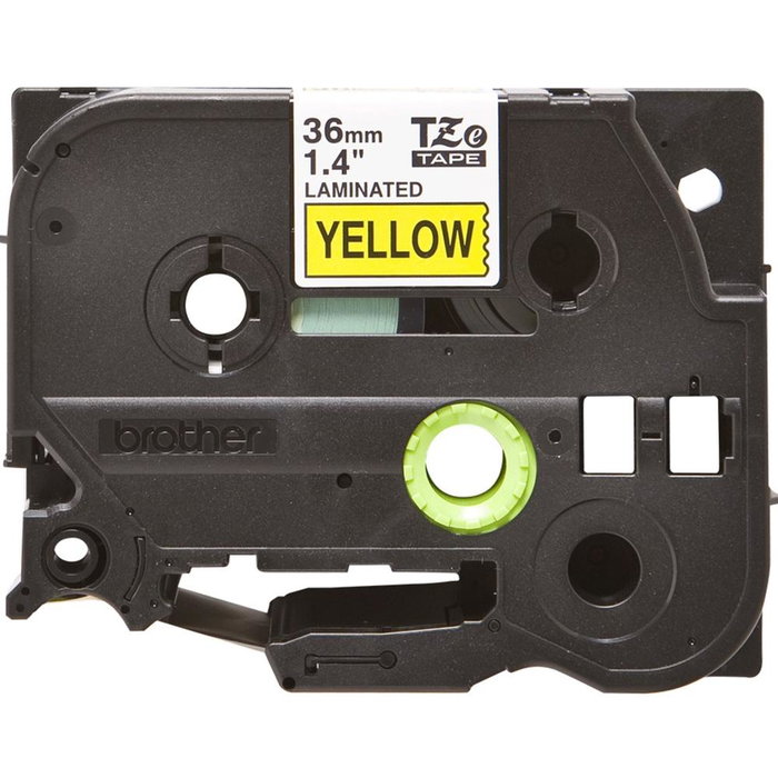 Brother Cinta Laminada TZe-661 36mm Negro sobre Amarillo Brother Cinta Laminada TZe-661 36mm Negro sobre Amarillo