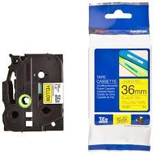 Brother Cinta Laminada TZe-661 36mm Negro sobre Amarillo Brother Cinta Laminada TZe-661 36mm Negro sobre Amarillo