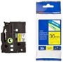 Brother Cinta Laminada TZe-661 36mm Negro sobre Amarillo