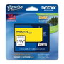 Brother Cinta Laminada TZe-661 36mm Negro sobre Amarillo