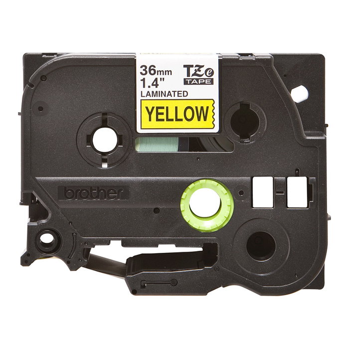 Brother Cinta Laminada TZe-661 36mm Negro sobre Amarillo Brother Cinta Laminada TZe-661 36mm Negro sobre Amarillo